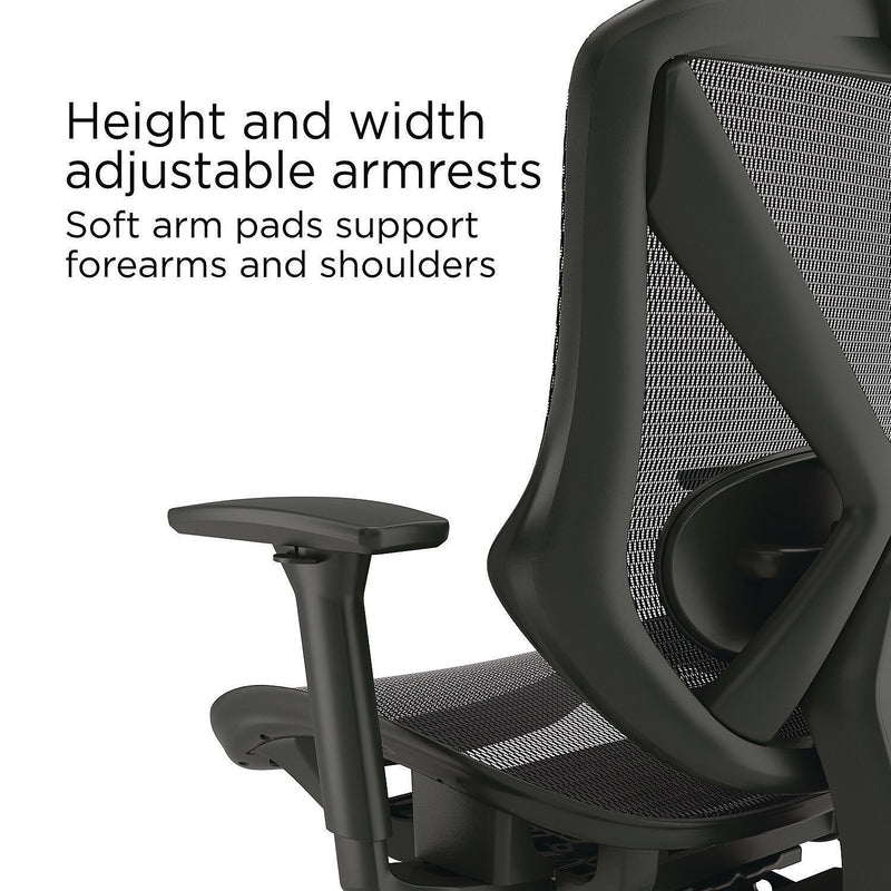 Alera Taunton Ergonomic Mesh Swivel Task Chair, Black (ALETN41BME18)