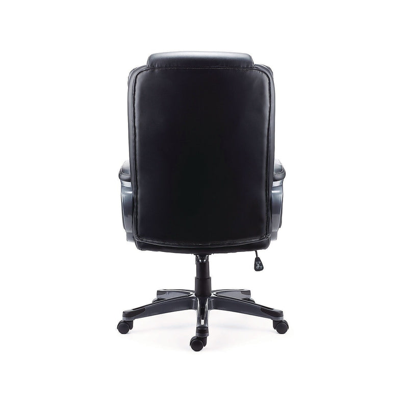 Alera Kirkdale Leather Manager Chair, Black (ALEKD4519)