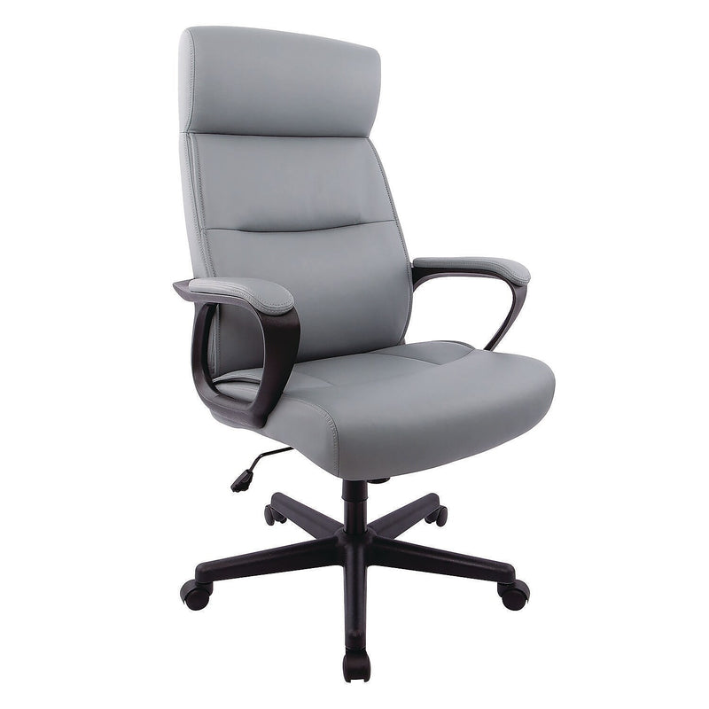Alera Oxnam Faux Leather Task Chair, Gray (ALEON41B49)