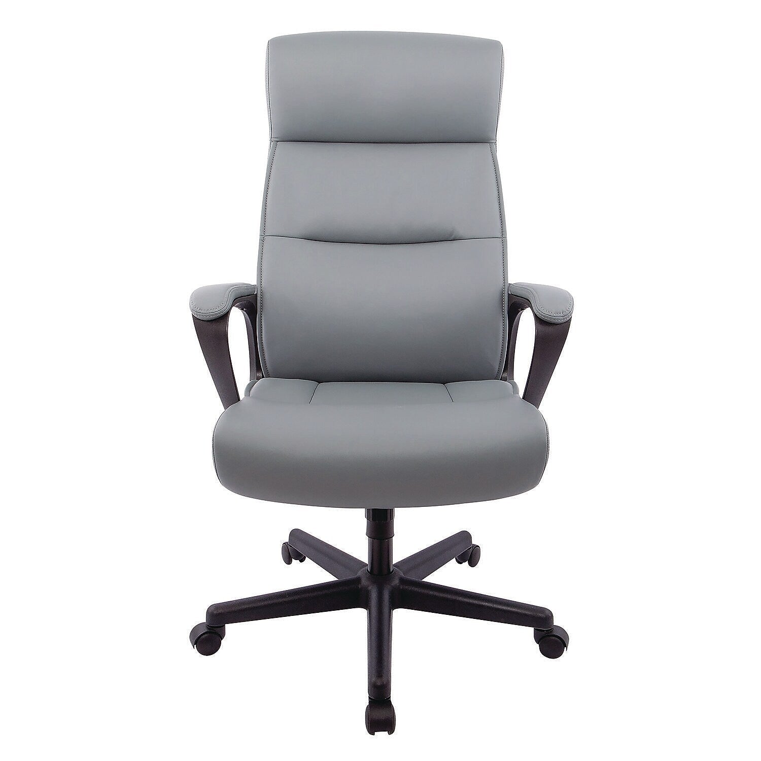 Alera Oxnam Faux Leather Task Chair, Gray (ALEON41B49)