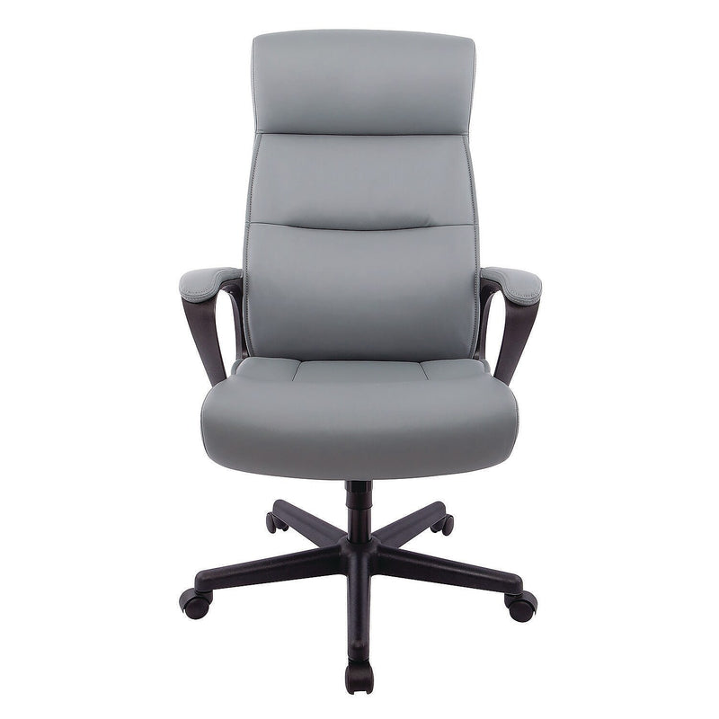 Alera Oxnam Faux Leather Task Chair, Gray (ALEON41B49)