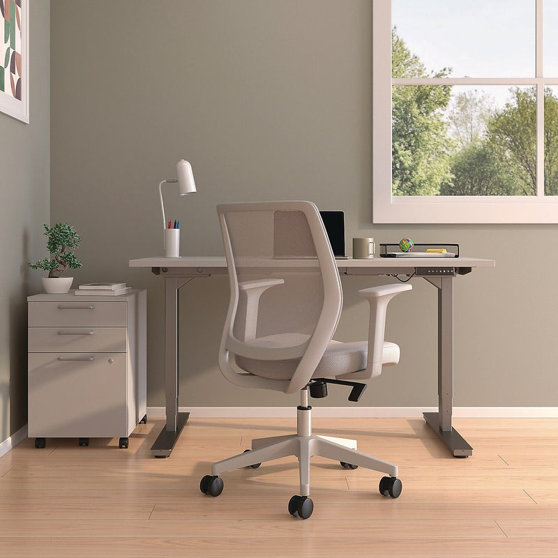 Alera Wessex Fabric Swivel Task Chair, Gray (ALEWX42BME47)