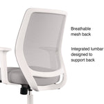 Alera Wessex Fabric Swivel Task Chair, Gray (ALEWX42BME47)