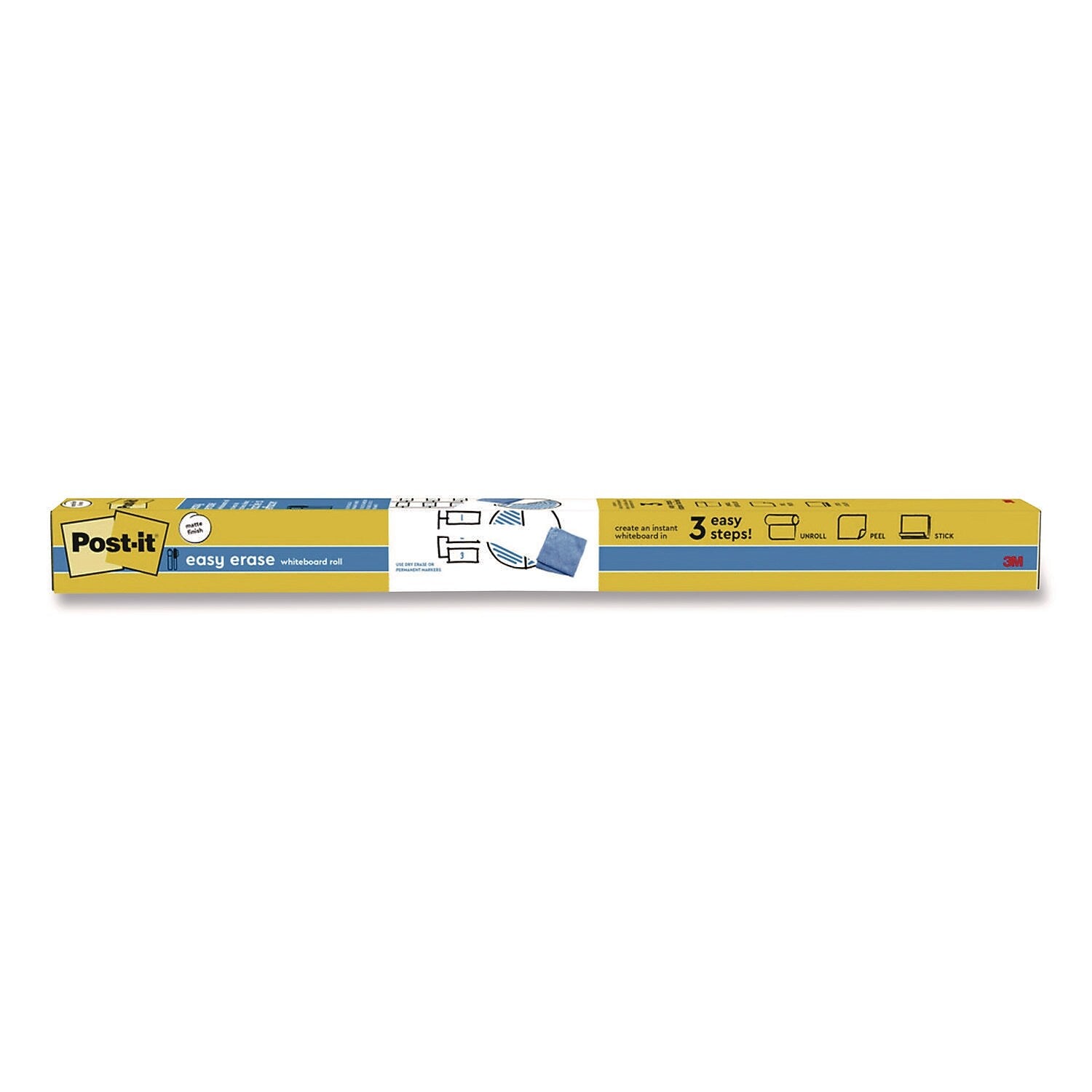 Post-it Easy Erase Laminate Dry-Erase Whiteboard, 8' x 4' (EE8X4)