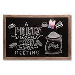 U Brands Chalkboard, Magnetic, 3' x 2', Wood Frame (UBR4549U0001)