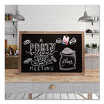 U Brands Chalkboard, Magnetic, 3' x 2', Wood Frame (UBR4549U0001)