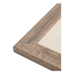 U Brands Linen Bulletin Board, Brown Frame, 3' x 2' (4891U00-01)