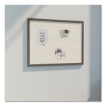 U Brands Linen Bulletin Board, Brown Frame, 3' x 2' (4891U00-01)