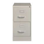 Alera Commercial 2-Drawer Vertical File Cabinet, Letter Size, Lockable, 28.38"H x 15"W x 25"D, Light Gray (ALEHVF1529LG)