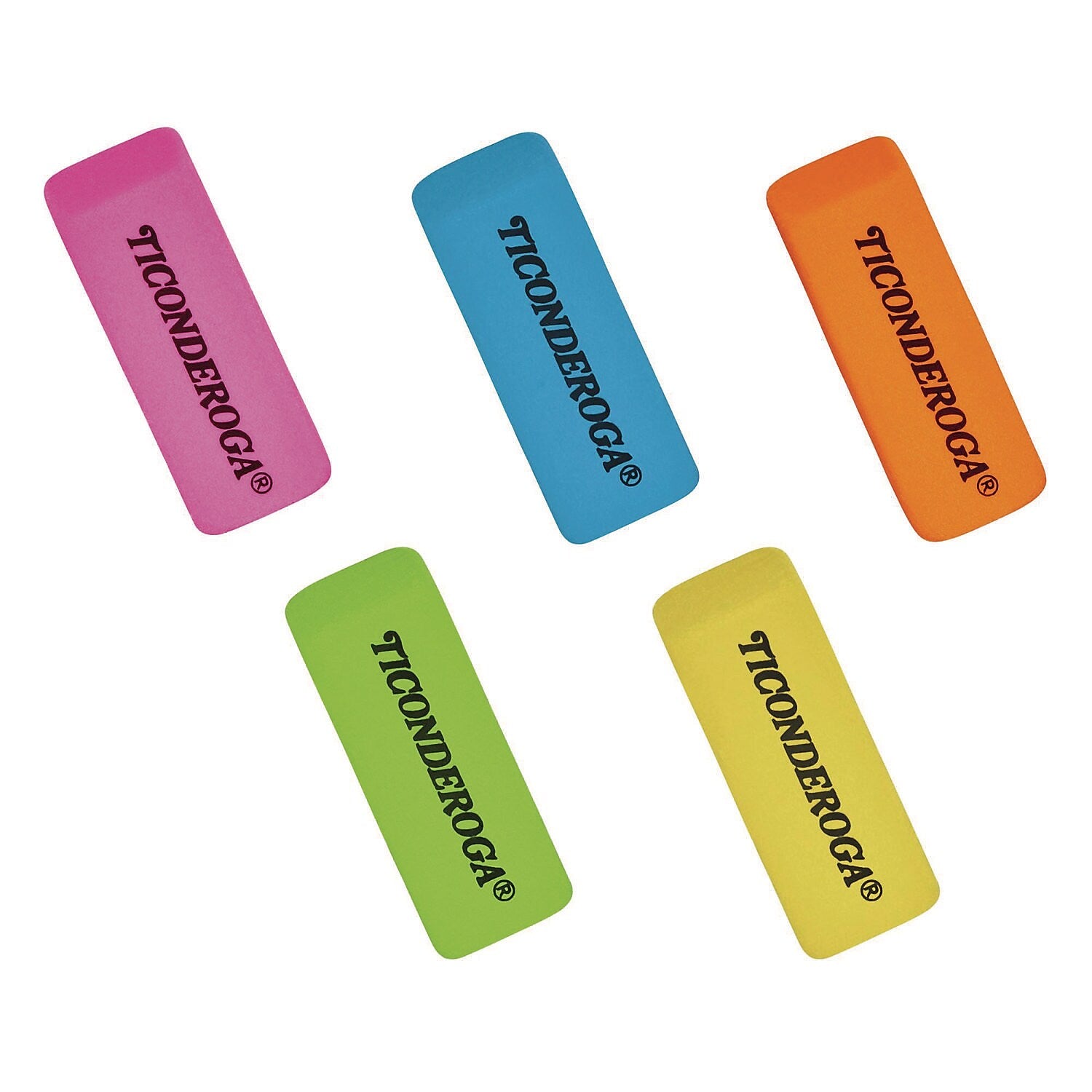 Ticonderoga Block Eraser, Assorted Colors, 30/Box (X38930)