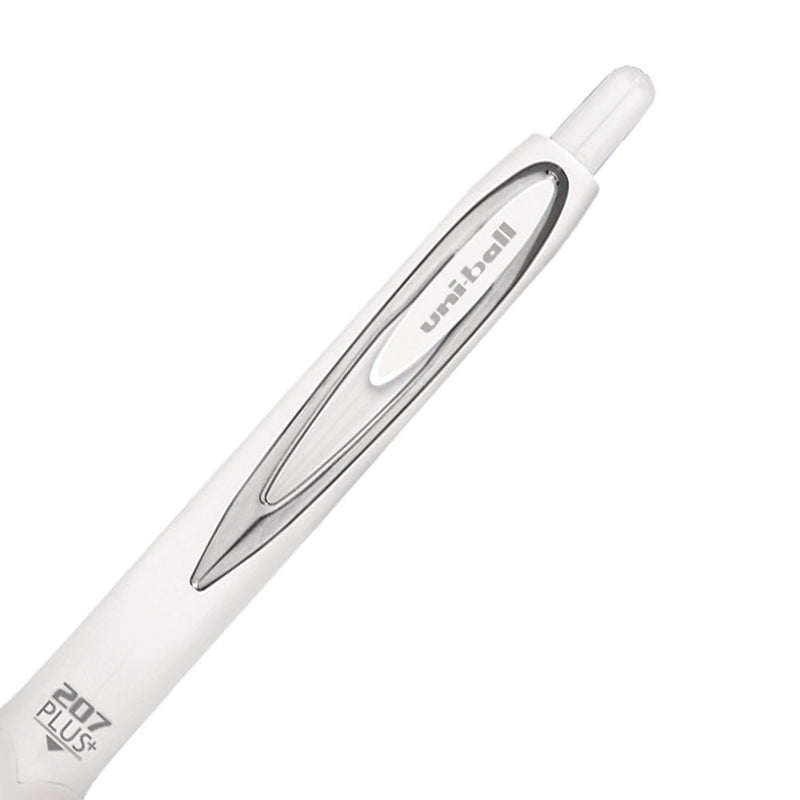 uniball 207 Plus+ Retractable Gel Pen, Medium Point, 0.7mm, Black Ink, 4 Pack (70652)