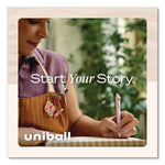 uniball Zento Retractable Gel Pen, Medium Point, 0.7mm, Black Ink, Dozen (70663)