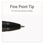 TOPS PENTONIC Retractable Ballpoint Pen, Fine Point, 0.7mm, Black Ink, Dozen (PEN12120)