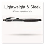 TOPS PENTONIC Retractable Ballpoint Pen, Fine Point, 0.7mm, Black Ink, Dozen (PEN12120)