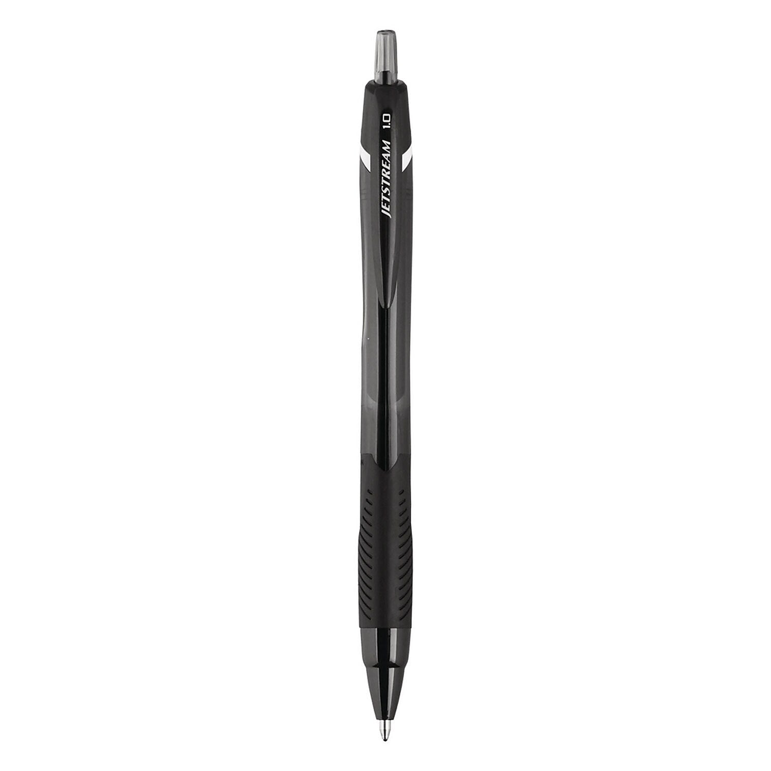 uniball Jetstream Elements Retractable Gel Pen, Medium Point, 1.0mm, Black Ink, Dozen (70123)