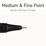 TOPS PENTONIC Gel Pen, Assorted Point, 0.6 mm/0.7 mm/1 mm, Assorted Ink, Dozen (PEN12185)