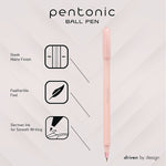 TOPS PENTONIC Gel Pen, Fine Point, 0.7mm, Red Ink, 10 Pack (PEN13087)