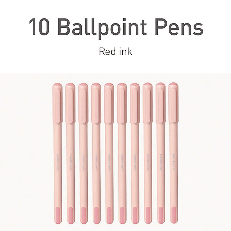 TOPS PENTONIC Gel Pen, Fine Point, 0.7mm, Red Ink, 10 Pack (PEN13087)