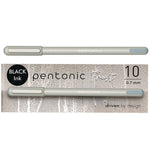 TOPS PENTONIC Gel Pen, Fine Point, 0.7mm, Black Ink, 10 Pack (PEN13086)