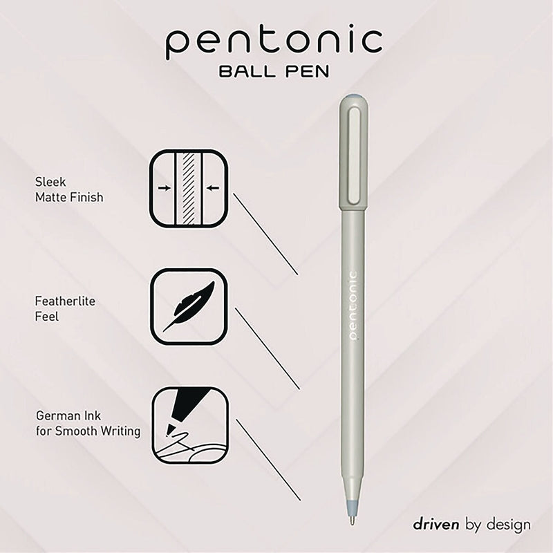 TOPS PENTONIC Gel Pen, Fine Point, 0.7mm, Black Ink, 10 Pack (PEN13086)