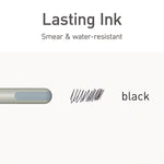 TOPS PENTONIC Gel Pen, Fine Point, 0.7mm, Black Ink, 10 Pack (PEN13086)