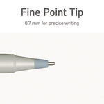 TOPS PENTONIC Gel Pen, Fine Point, 0.7mm, Black Ink, 10 Pack (PEN13086)