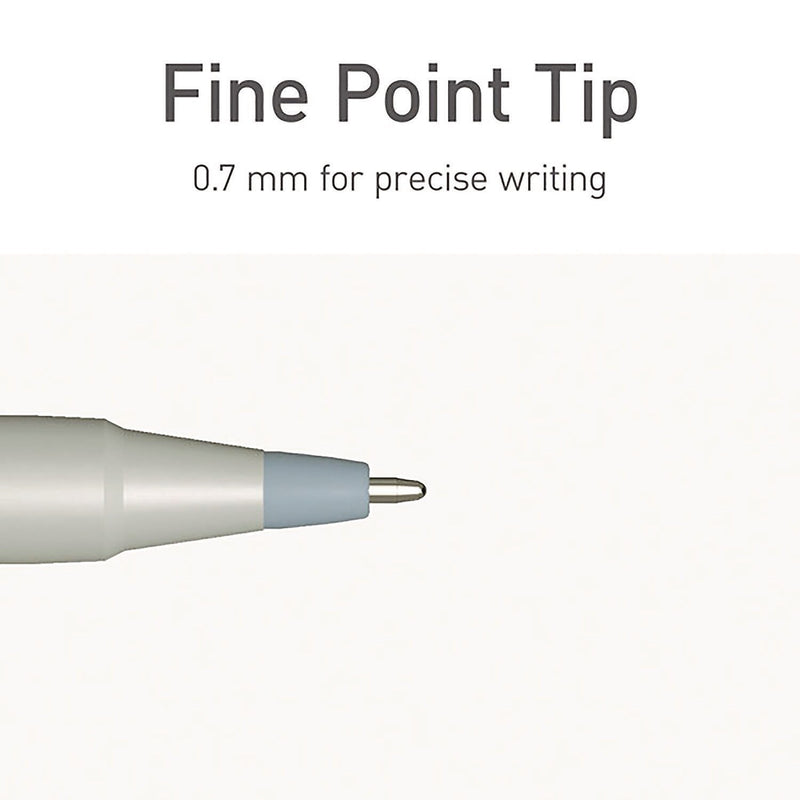TOPS PENTONIC Gel Pen, Fine Point, 0.7mm, Black Ink, 10 Pack (PEN13086)
