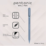 TOPS PENTONIC Gel Pen, Fine Point, 0.7mm, Blue Ink, 10 Pack (PEN13085)