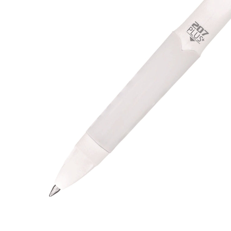 uniball 207 Plus+ Retractable Gel Pen, Medium Point, 0.7mm, Black Ink, Dozen (70706)