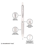 uniball 207 Plus+ Retractable Gel Pen, Medium Point, 0.7mm, Black Ink, Dozen (70706)