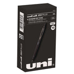 uniball 207 Plus+ Retractable Gel Pen, Micro Point, 0.5mm, Black Ink, Dozen (70606)