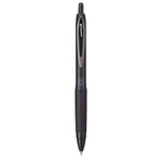 uniball 207 Plus+ Retractable Gel Pen, Micro Point, 0.5mm, Black Ink, Dozen (70606)