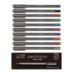 TOPS PENTONIC Ballpoint Pen, Medium Point, 1.0mm, Assorted Ink, 25 Pack (PEN12127)