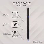 TOPS PENTONIC Ballpoint Pen, Fine Point, 0.7mm, Assorted Ink, 25 Pack (PEN12126)