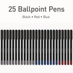 TOPS PENTONIC Ballpoint Pen, Fine Point, 0.7mm, Assorted Ink, 25 Pack (PEN12126)