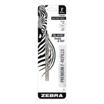 Zebra F-Series Ballpoint Pen Refill, Fine Point, 2 Pack (89112)