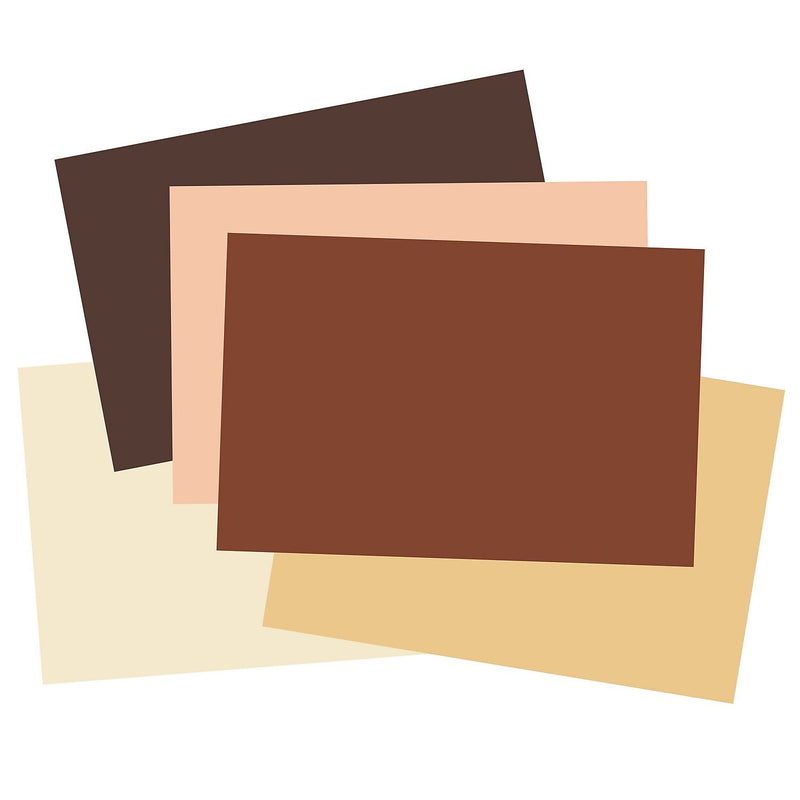 Pacon Tru-Ray 12" x 18" Construction Paper, Assorted Skin Tone Colors, 50 Sheets/Pack (P102950)