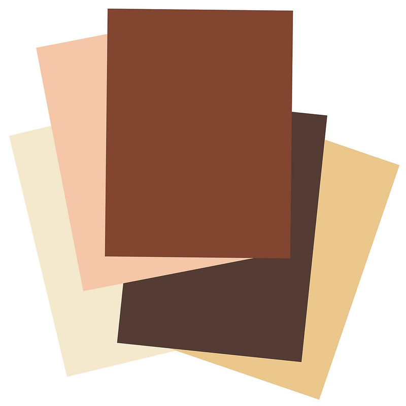 Pacon Tru-Ray 9" x 12" Construction Paper, Assorted Skin Tone Colors, 50 Sheets/Pack (P102949)