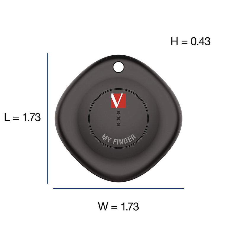 Verbatim My Finder Bluetooth Tracker for Apple iOS, Black/White, 2/Pack (32131)