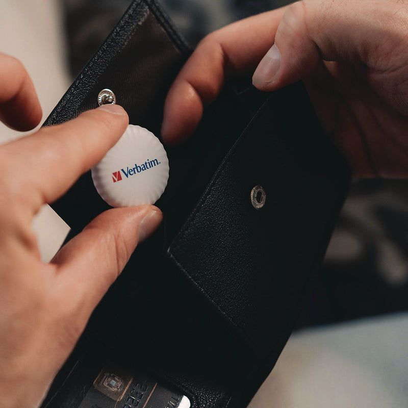 Verbatim My Finder Bluetooth Coin Tracker for Apple iOS, Black/White, 2/Pack (32134)