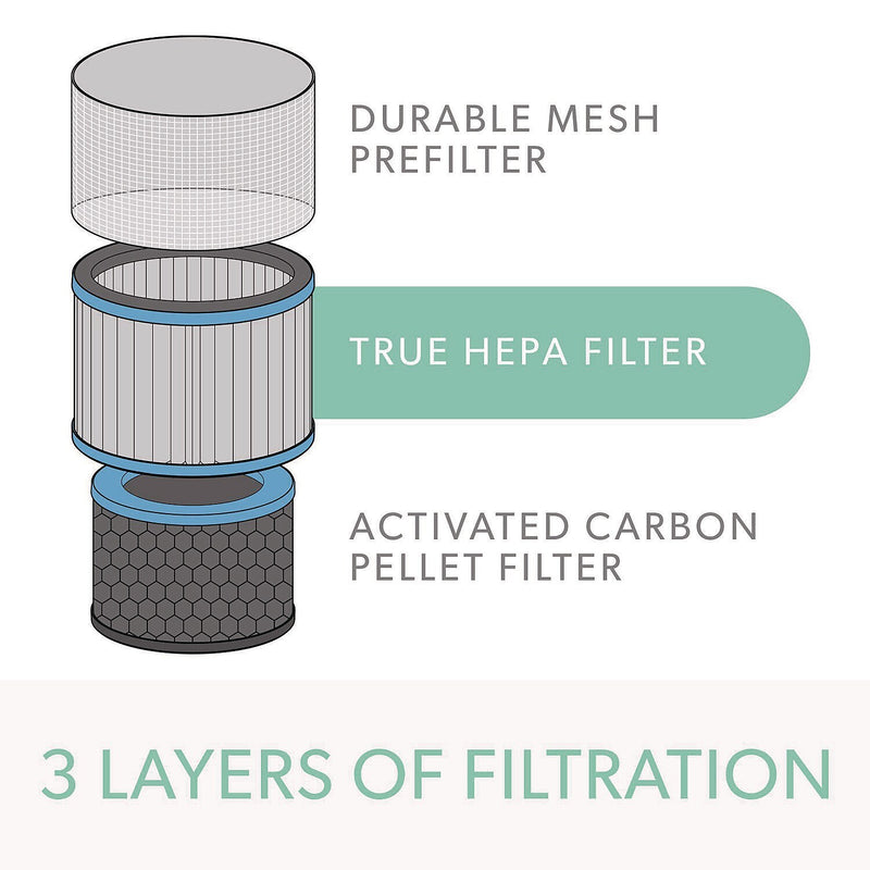 TruSens DuPont Allergy & Flu True HEPA Air Purifier Filter, 8.3" x 8.2" (AFHZ3000-AGY01)