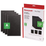 Honeywell Pre-Cut Carbon Pre-Filter Air Purifier Filters,7.4" x 0.2", 4/Kit (HRFA100)