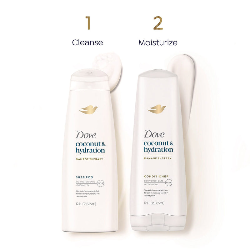 Dove Coconut & Hydration Conditioner, 12 oz. Bottle, 6/Carton (69795720)