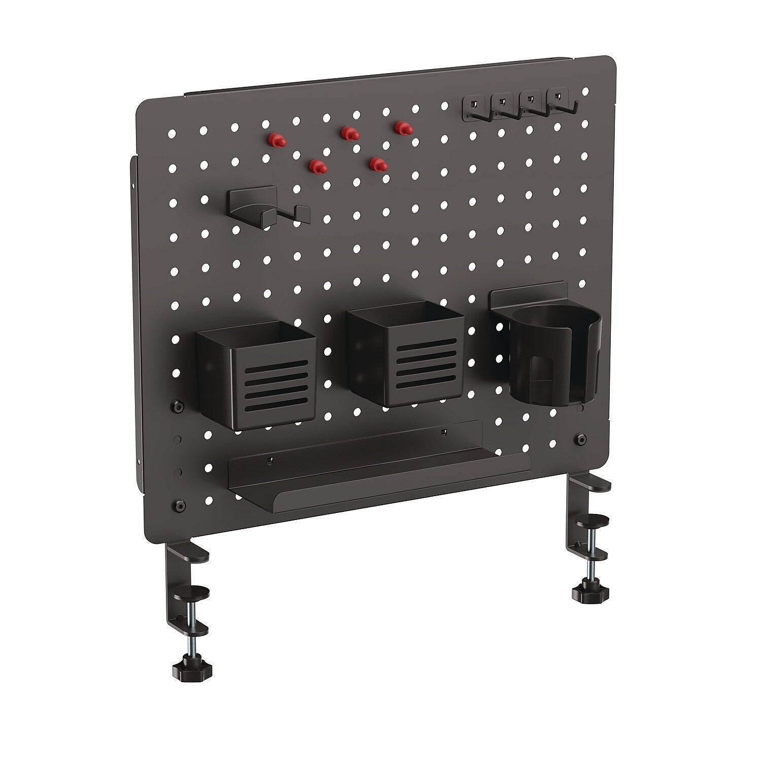 Kantek 17" x 20.58" Pegboard Organizer Kits, Black (PBS120B)