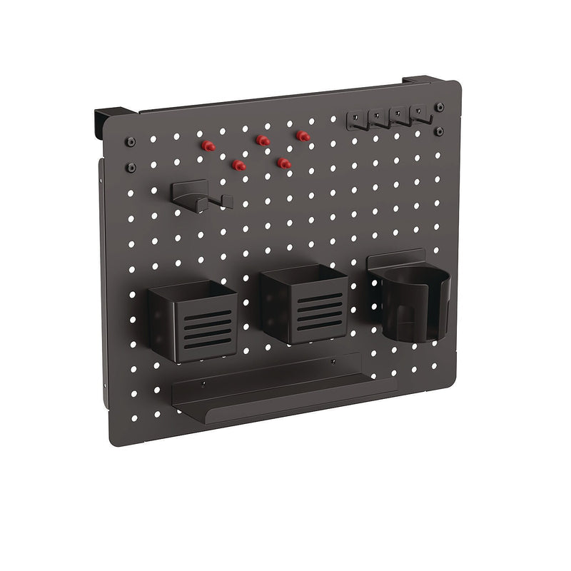 Kantek 17" x 20.58" Pegboard Organizer Kits, Black (PBS120B)