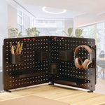 Kantek 17" x 20.58" Pegboard Organizer Kits, Black (PBS120B)