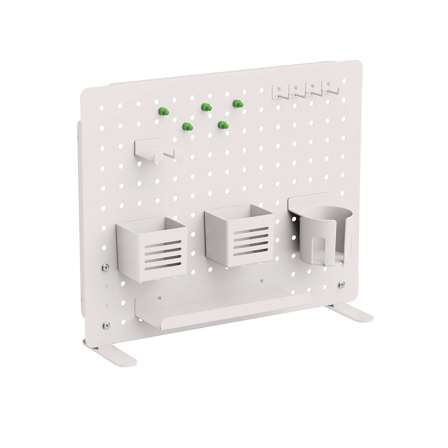 Kantek 17" x 20.58" Pegboard Organizer Kits, White (PBS120W)