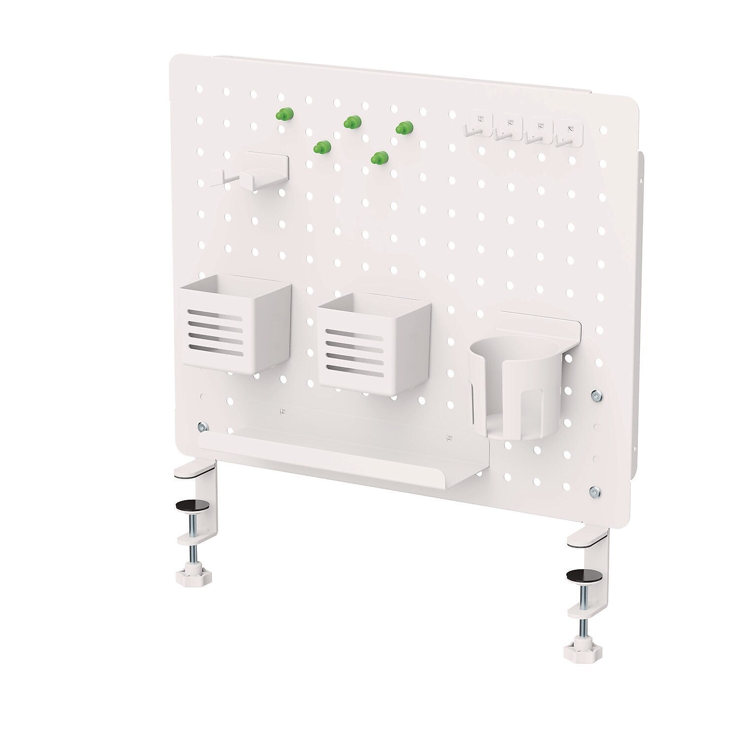 Kantek 17" x 20.58" Pegboard Organizer Kits, White (PBS120W)