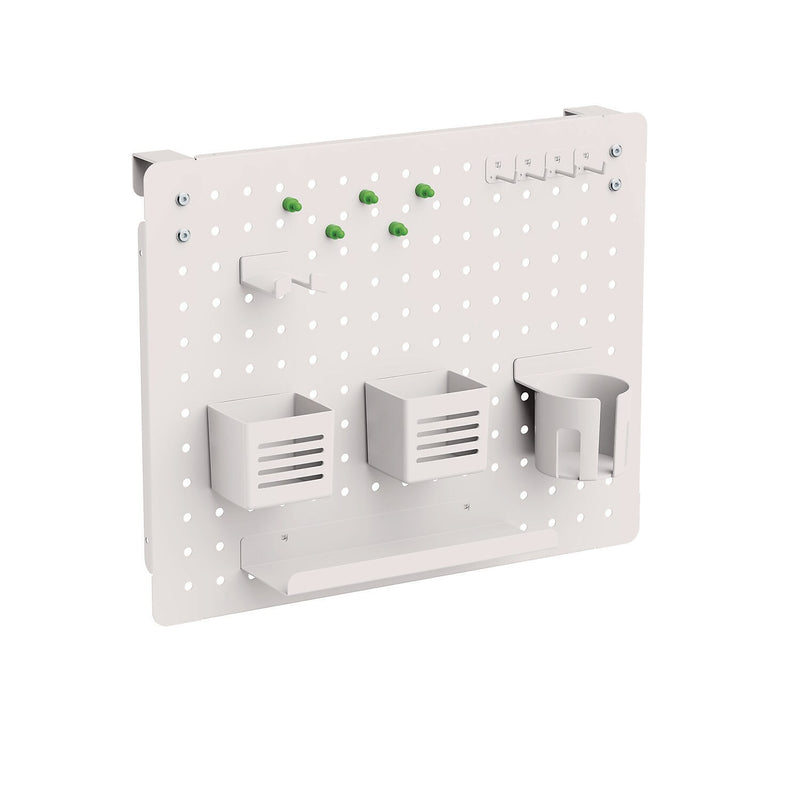 Kantek 17" x 20.58" Pegboard Organizer Kits, White (PBS120W)