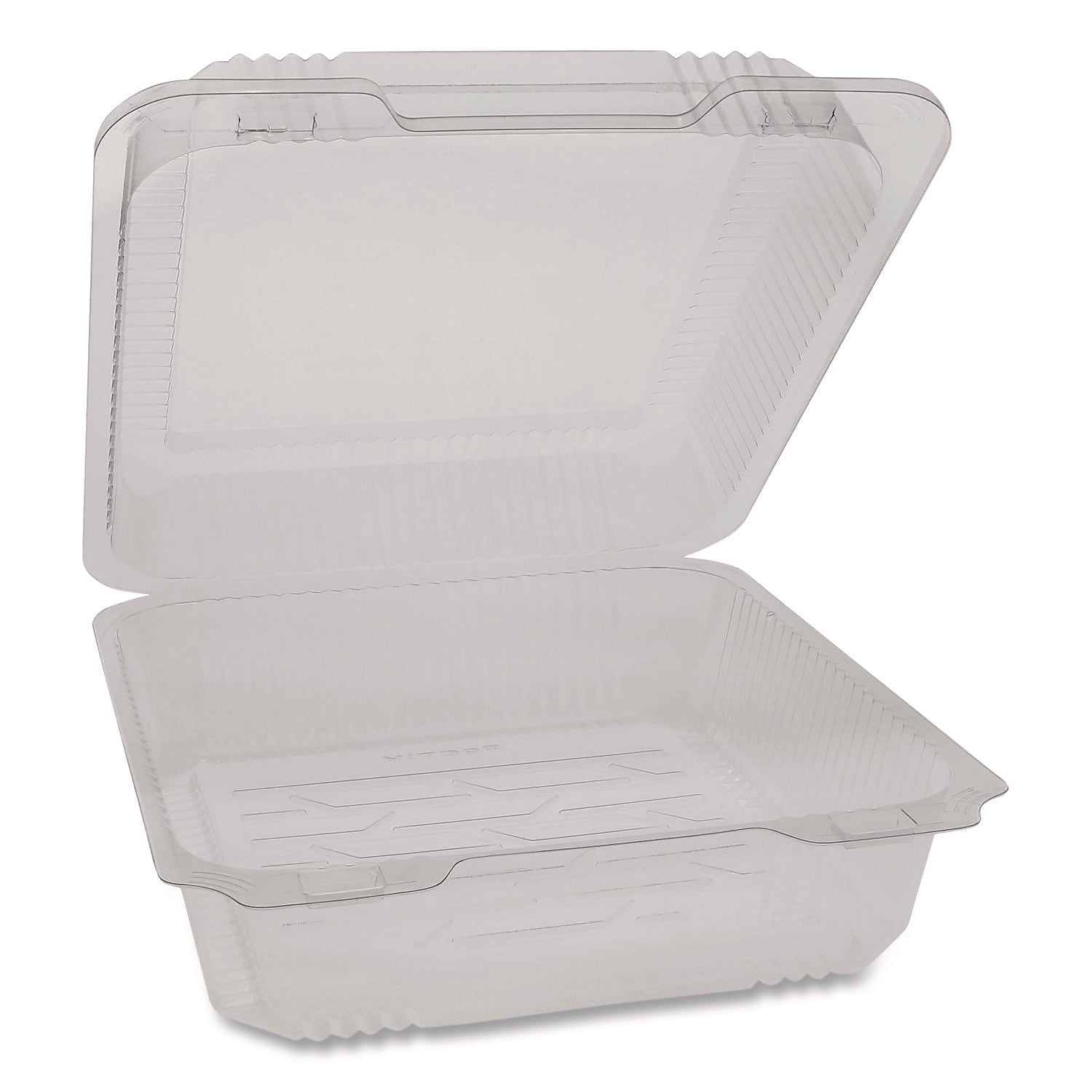 Pactiv Evergreen SmartLock Plastic Hinged Lid Bakery Container, Rectangle, Clear, 200/Carton (PCT0CAH09700000)